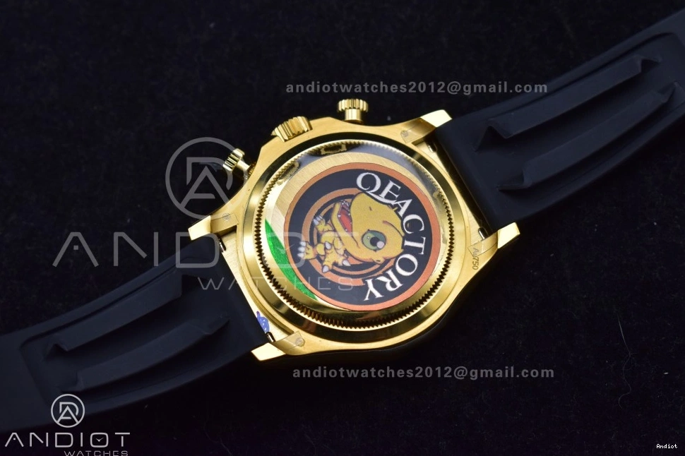 QF SH4131 White Daytona 1:1 (Weighted) Best on Edition Oysterflex 126518 V6 Dial Strap 0313